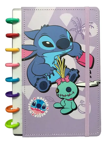 Caderno de Disco Tamanho Médio do Stitch