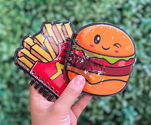Caderno formato Fast food BRW
