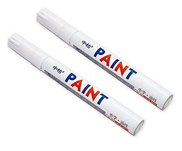 Caneta acrílica branca