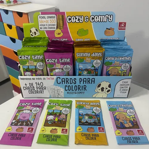 Cards para colorir COZY & COMFY