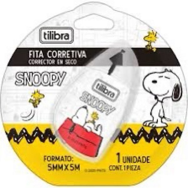 Fita corretiva SNOOPY - BLISTER - TILIBRA