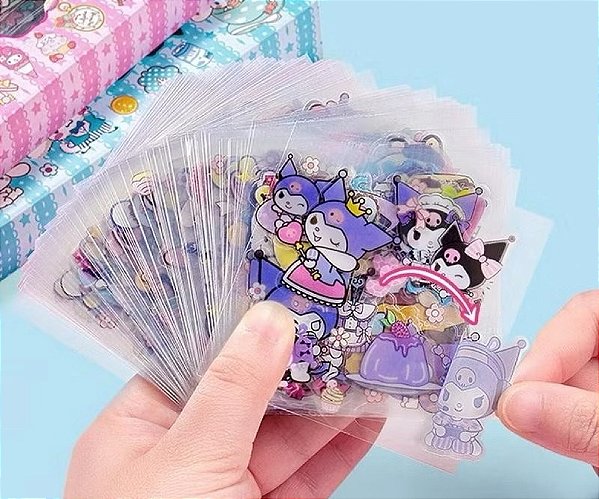 Folha de adesivo unitária kuromi