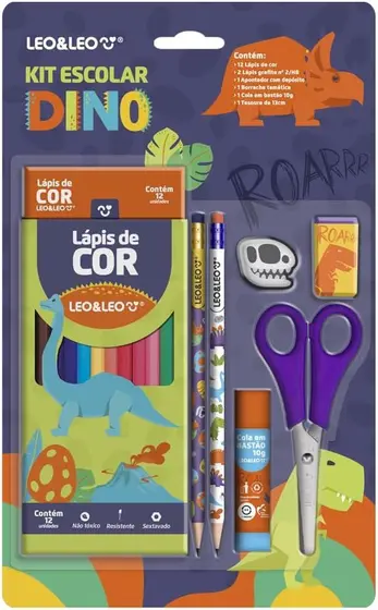 Kit escolar Dino