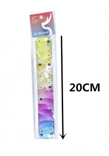 Regua Decorativa 20cm - Cores Abstrato