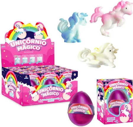 Brinquedo OVO unicórnio Mágico - UNIDADE - POLIBRINQ