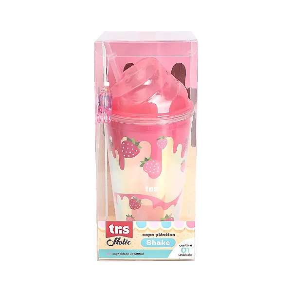 COPO PLASTICO TRIS HOLIC SHAKE CX 1UN