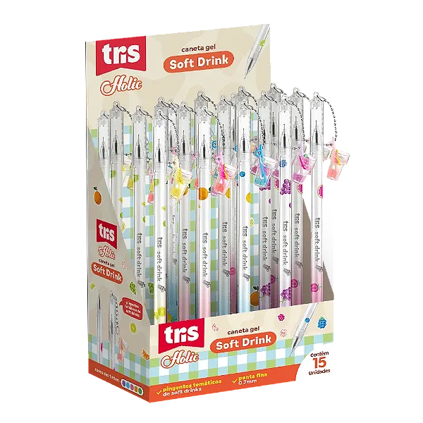 CANETA GEL TRIS HOLIC SOFTDRINK 0.7