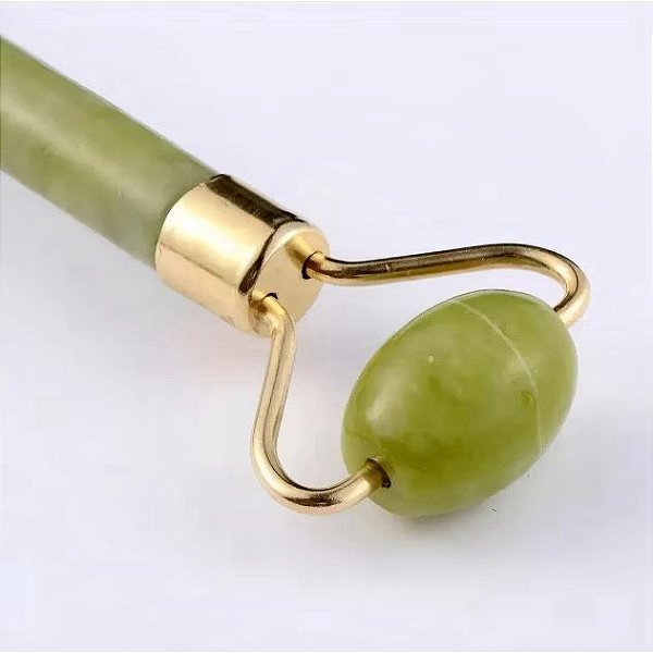 Rolinho De Pedra Jade Massageador Facial