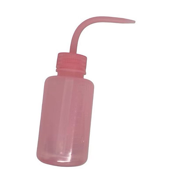 Pisseta Bico Curvo 150ml - Frasco Dosador para Higienização e Lavagem de Extensão de Cílios