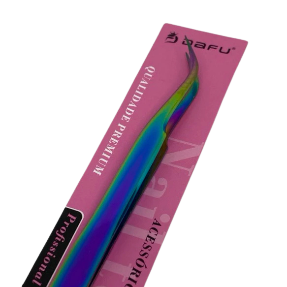 Pinça de precisão para extensão de cilios - furta cor