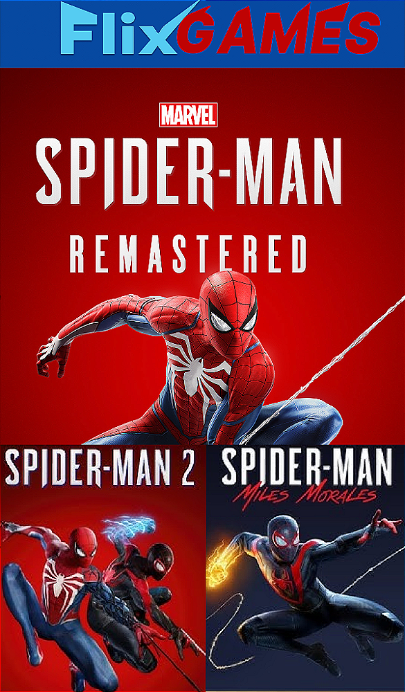 Combo trilogia Spider-Man Remastered, Spider-Man 2 e Miles Morales