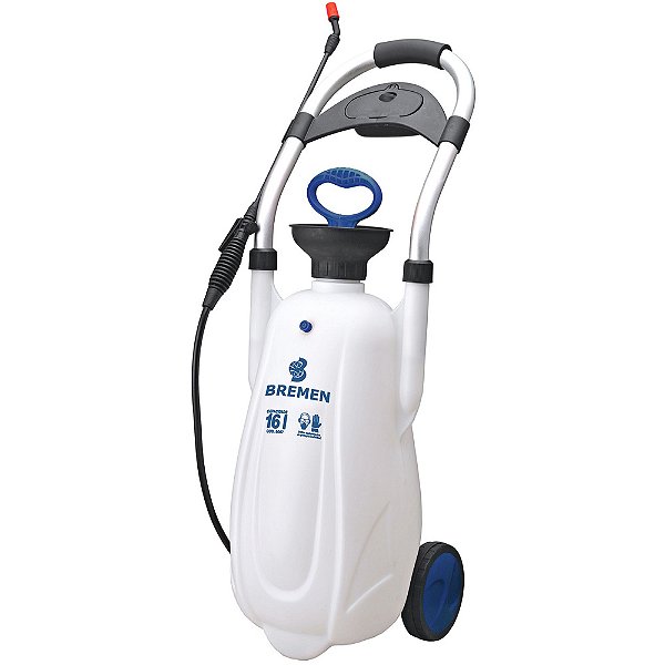 PULVERIZADOR CARRINHO 16L HASTE METALICA BREMEN 8067