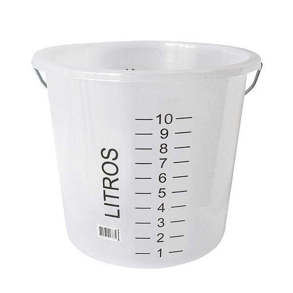 BALDE GRADUADO DE POLIETILENO 1L - 10L BREMEN 6404