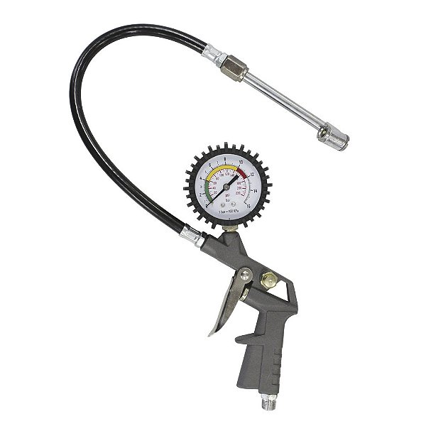 CALIBRADOR E INFLADOR ANALOGICO PORTATIL BICO DUPLO BREMEN 3504