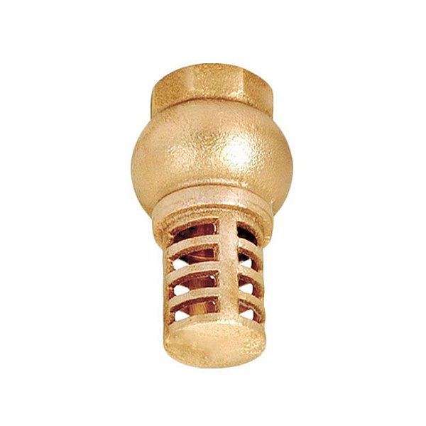 VALVULA DE PÉ C/ CRIVO LATÃO 1/2" BSP BREMEN 2397