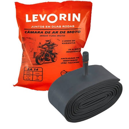 CAMARA DE AR PARA PNEU 80/100-14 PARA MOTOS MARCA LEVORIN