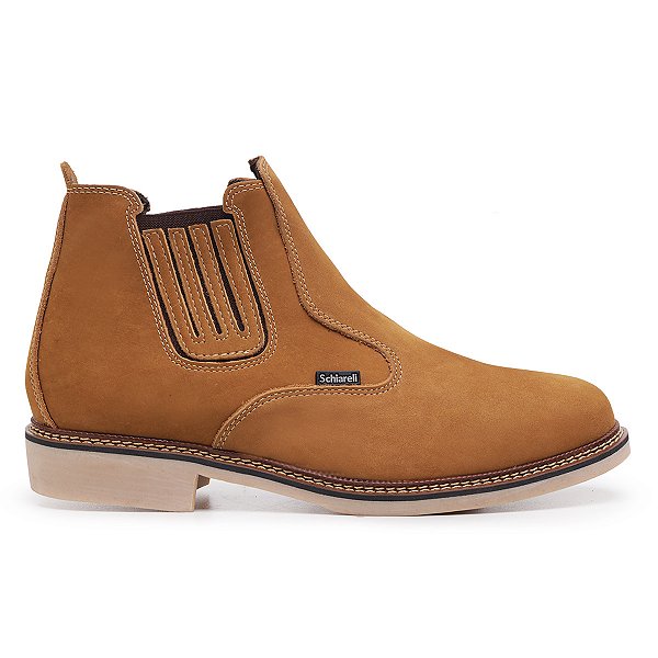 Botina Chelsea Masculina De Couro Legítimo Schiareli 525