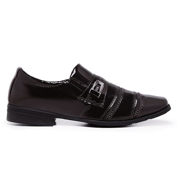 Sapato Social Masculino Bico Quadrado Moderno Casamento Noivado Schiareli 803