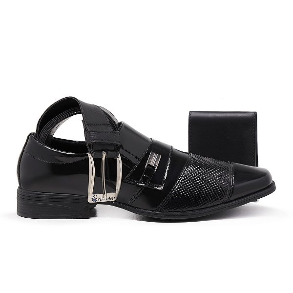Kit Sapato Cinto E Carteira Masculino Social Festa Casamento Noivado Schiareli 834