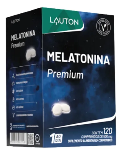 Melatonina Premium 500mg 120 Caps Lauton