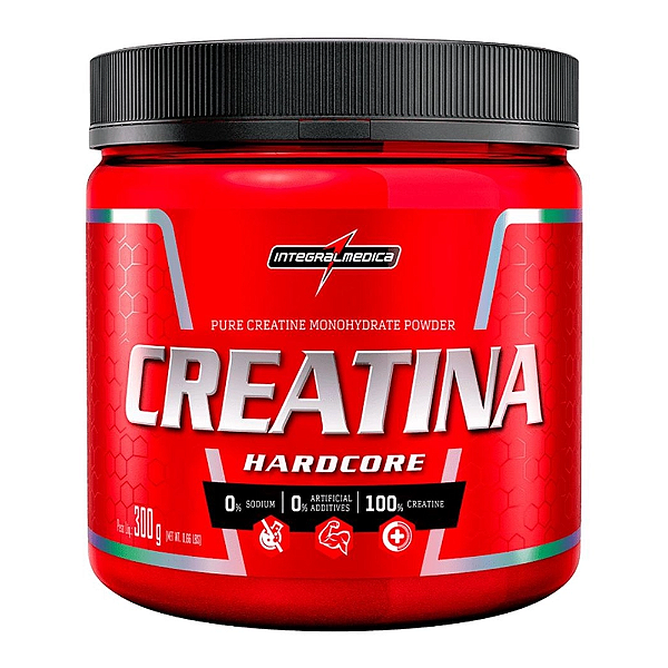 Creatina !00% Hardcore Monohidratada Integralmedica 300g