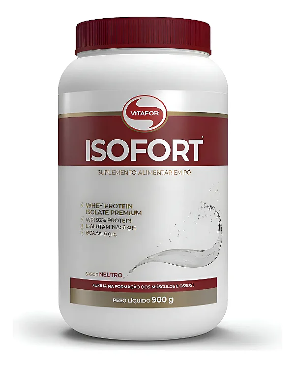 Whey Isofort Vitafor 900g Pote
