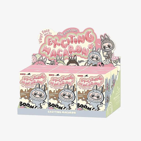 Labubu Exciting Macaron Blind Box - Caixa com 6 Unidades