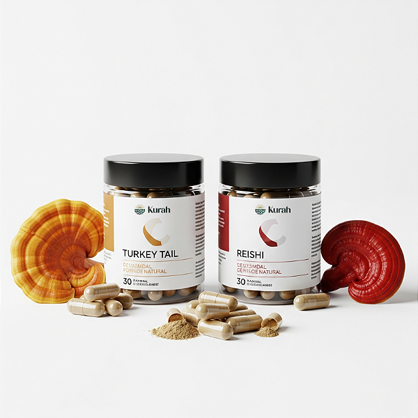 Kit Longevidade Natural – Turkey Tail + Reishi