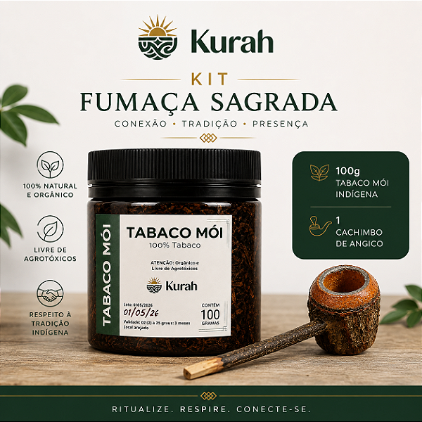 Kit Fumaça Sagrada - Tabaco • Cachimbo
