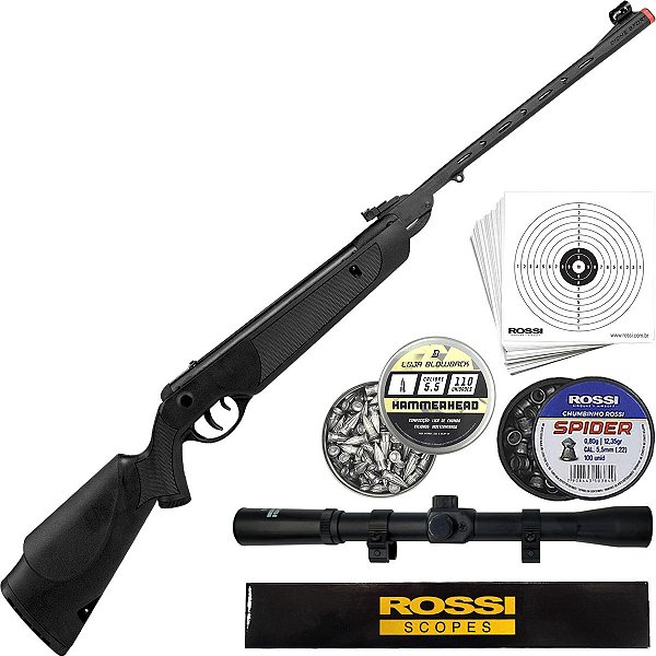 Carabina de Pressão Dione Sport Rossi Polímero Mola 5.5 mm