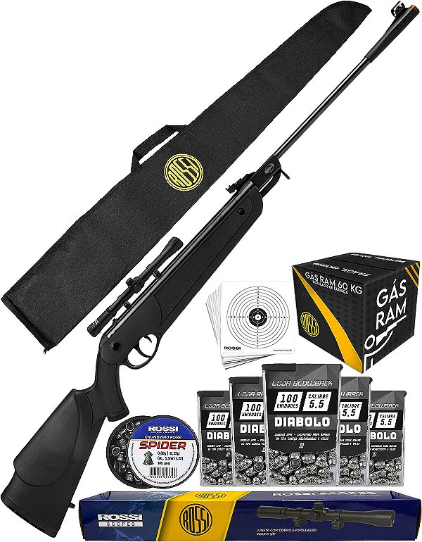 Carabina De Pressão Rossi Dione 5g 5.5mm Gás Ram 60kg Nitro