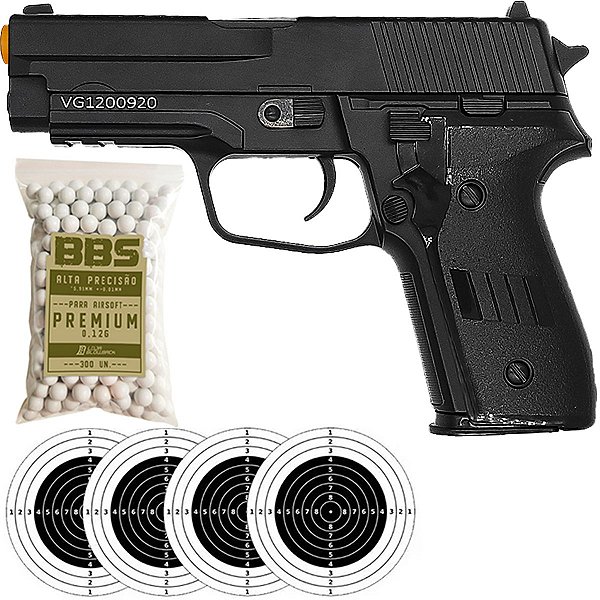 Pistola Airsoft Rossi P226 V12 Metal 6m Plataforma SIG Sauer