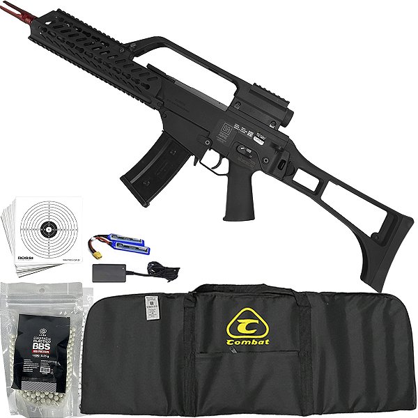 Rifle Airsoft AEG G36 Keymode SA-G10 Specna Arms Preta 6mm