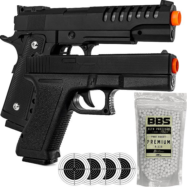 Pistolas de Airsoft Rossi Glock V307 + 1991 V301 Vigor 6mm