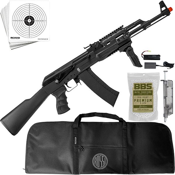 Rifle Airsoft AEG Rossi AK Sentinel Tactical Metal Elét. 6mm