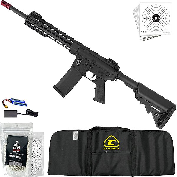 Rifle Airsoft Elétrica Specna Arms SA-F02 Metal 6mm Black