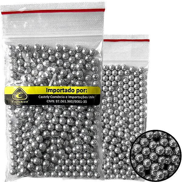 Esfera de aço BBS 4.5mm Combat 300 unidades para airsoft