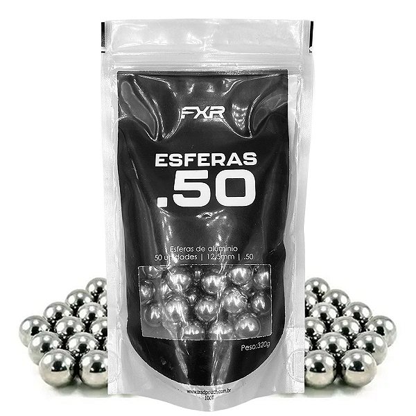 Esferas Alumínio .50 12,5mm FXR 50 un Revólver Artemis CP300
