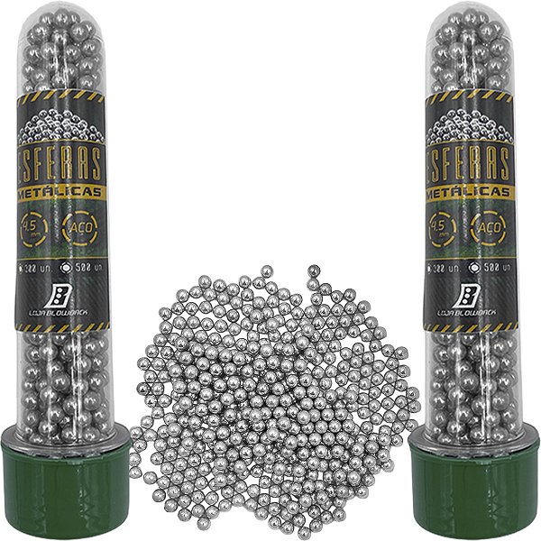 Esferas De Aço 4.5mm Com 1000 Un Para Airgun Loja Blowback