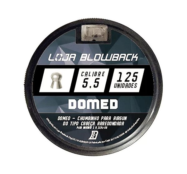 Chumbinho 5,5mm Domed P/ Carabina Pressão Premium 125 unidades