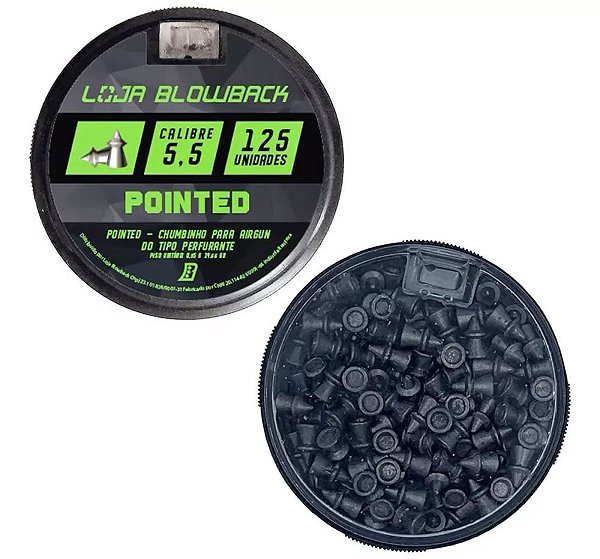 Mix De Chumbinho Domed E Pointed 5,5mm P/ Carabina Pressão