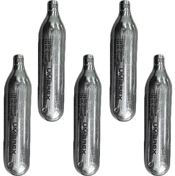 Cilindro de CO2 12g Umarex – 5 cartuchos de gás comprimido