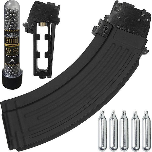Magazine Kalashnikov Co2 Metal Cybergun 18 bbs Esferas