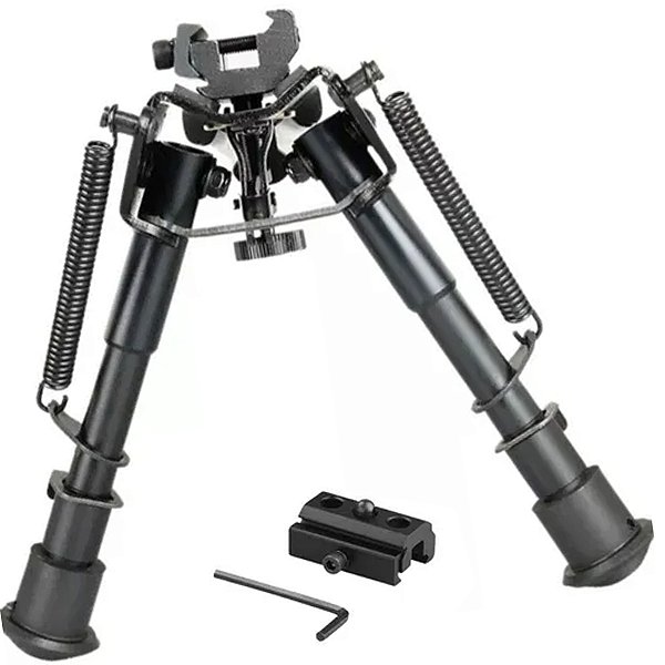 Bipe Ajustável FXR 6 Níveis Metal Suporte Rifles Carabinas