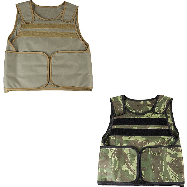 Colete Táticos Airsoft LBB KIT Camuflado e Caqui POI