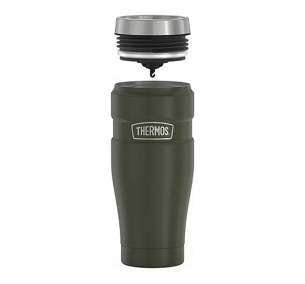 Caneca Térmica Thermos Fuji 479ml Copo Aço Inox Verde