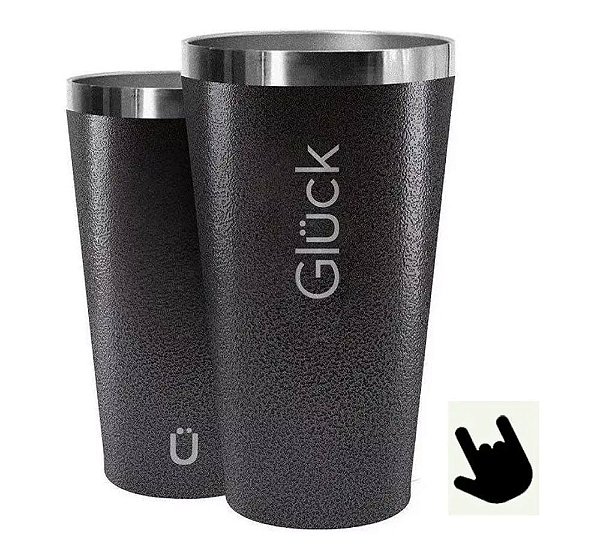 Copo Térmico Gluck Sleek Aço Inox Bebidas 473ml