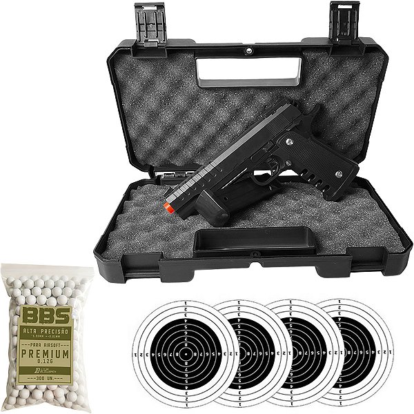 Pistola Airsoft Rossi 1911 V301 Spring Vigor 6mm Maleta