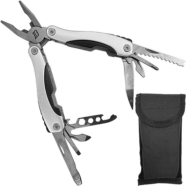 Alicate multifuncional Blowback 13 funções Aço Inox Cinza