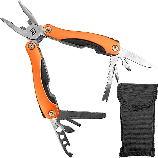 Alicate multifuncional Blowback 13 funções Aço Inox Laranja